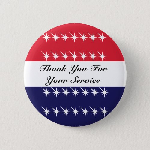 Thank You For Your Service  Veterans Day  Button