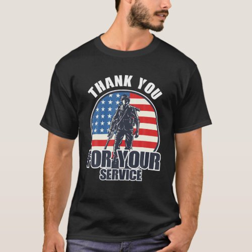 Thank You For Your Service Veterans Day T_Shirt