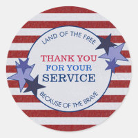 Thank You for Your Service Veterans Rustic Leather