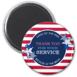 Thank You for Your Service Veterans Stars Stripes  Magnet