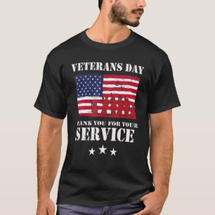 Thank You For Your Service Veterans Veterans Day V T-Shirt