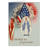 Thank you for Your Service Virgin Mary Flag (Front)