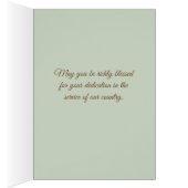 Thank you for Your Service Virgin Mary Flag Cards (Inside (Right))