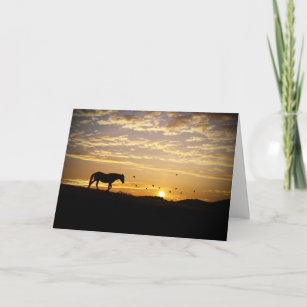 Thank You for your Support and Sympathy Horse Card