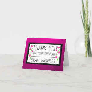 Thank you for your support  card