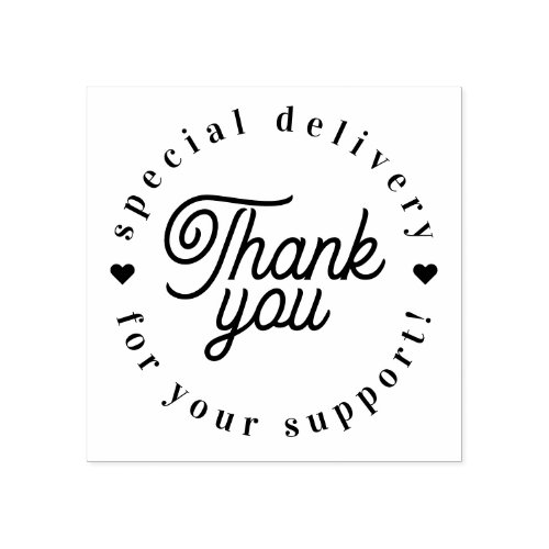 Thank You for Your Support Delivery Stamp