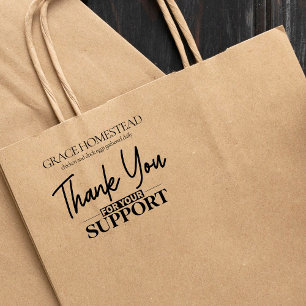 Thank You for Your Support Farmers Market Add Name Rubber Stamp