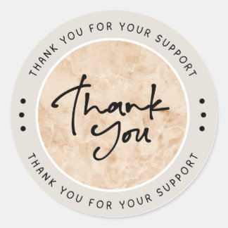 Thank You For Your Support Minimalist sticker