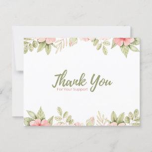 Thank you for your support  postcard