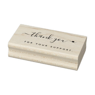 Thank you for your support rubber stamp