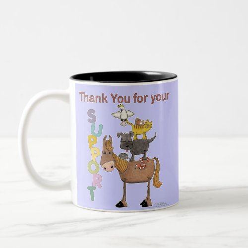 Thank you for your Support Two_Tone Coffee Mug