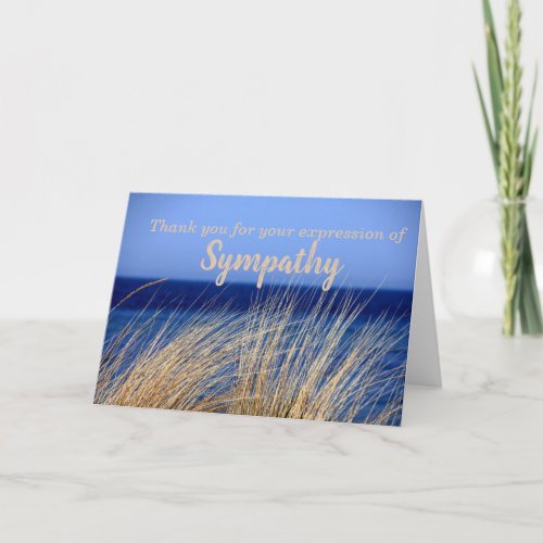 Thank you for your Sympathy Card