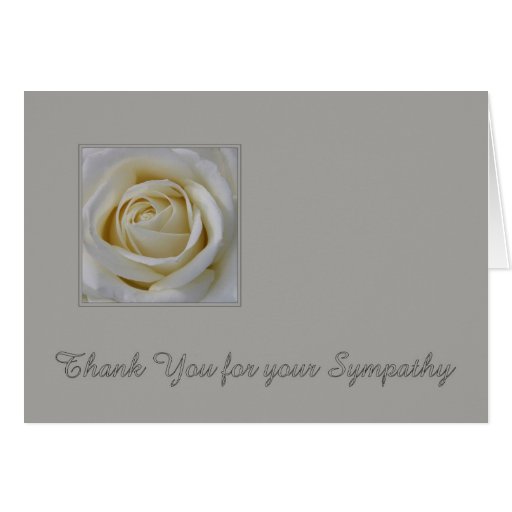 Thank you for your sympathy card | Zazzle