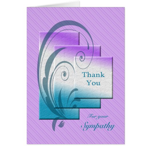 Thank you for your sympathy cards (Front)