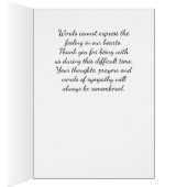 Thank you for your sympathy. cards (Inside (Right))