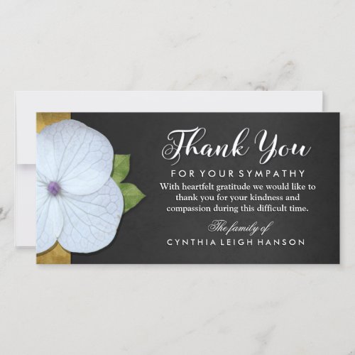 Thank You For Your Sympathy Floral Card