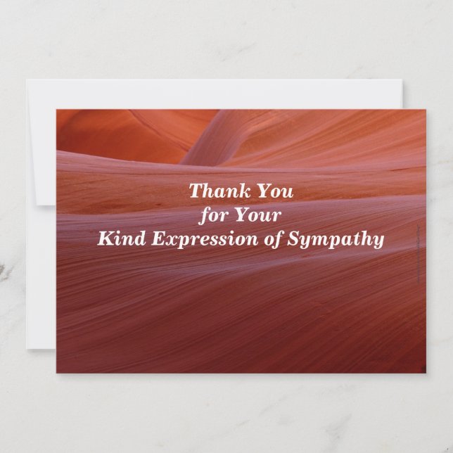 Thank You for Your Sympathy Golden Canyon Swirl (Front)