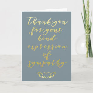 Thank you for your sympathy Greeting Card