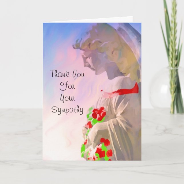 Thank You for Your Sympathy Note Card (Front)