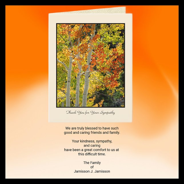 Thank You for Your Sympathy, Three Aspens Card (Creator Uploaded)