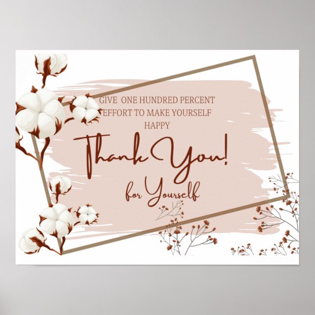 Thank you for Yourself  Poster (Front)