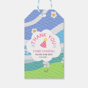 Thank you fore coming to my par-tee kids party gift tags