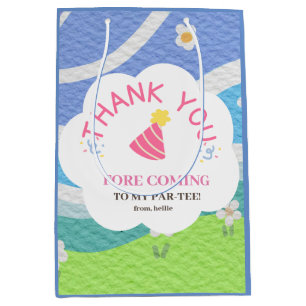 Thank you fore coming to my par-tee kids party medium gift bag