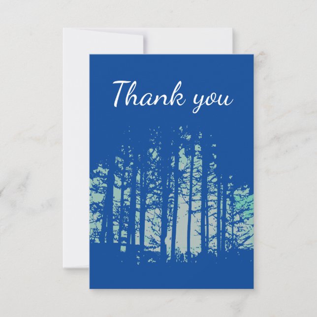 Thank You Forest Trees Wilderness (Front)