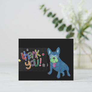 Thank you Französische Bulldogge French Bulldog Postcard
