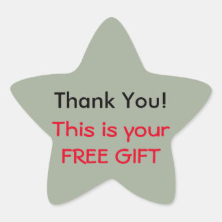 Thank You (Free Gift) Sticker