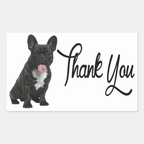 Thank You French Bulldog Puppy Dog Sticker