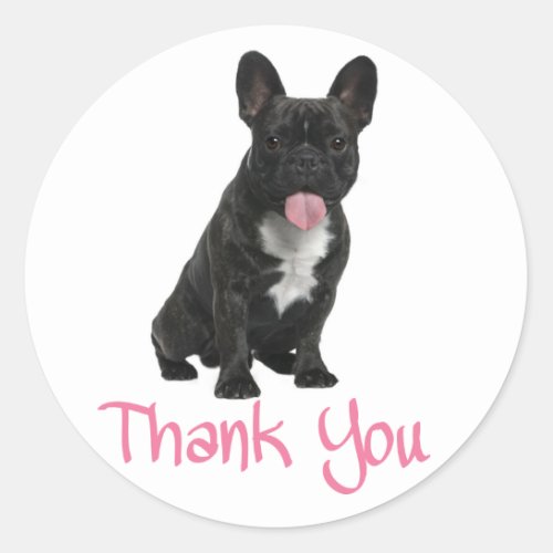 Thank You French Bulldog Puppy Dog Sticker