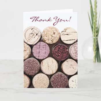 Thank You French Wine Bottle Corks by justbecauseiloveyou at Zazzle