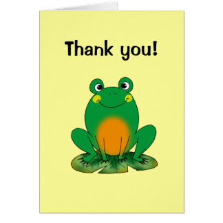 Frog Thank You Greeting Cards | Zazzle