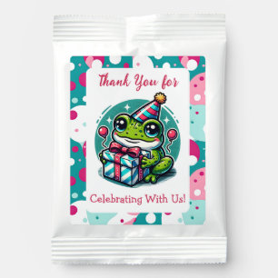 Thank You Frog Themed Girl's Birthday Lemonade Drink Mix