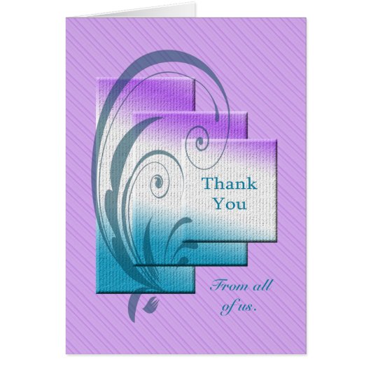 Thank you from all of us cards (Front)