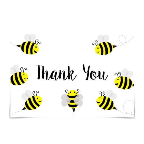 Thank You From All of Us Group Bee Card