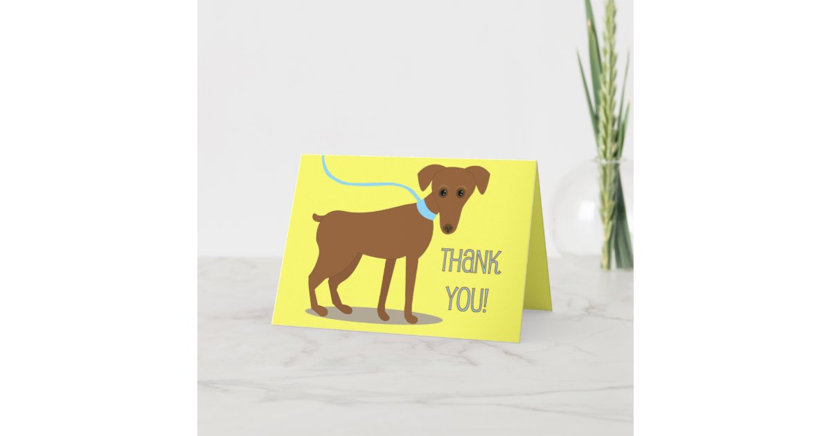 Thank you! From Dog Thank You Card Zazzle
