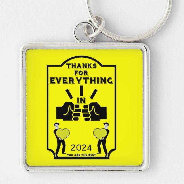 Thank You From Human Resources Keychain (Front)