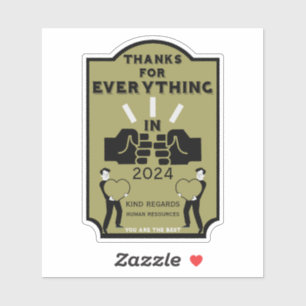 Thank You From Human Resources Sticker