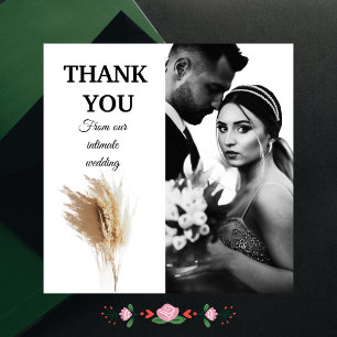 Thank You from Our Intimate Wedding