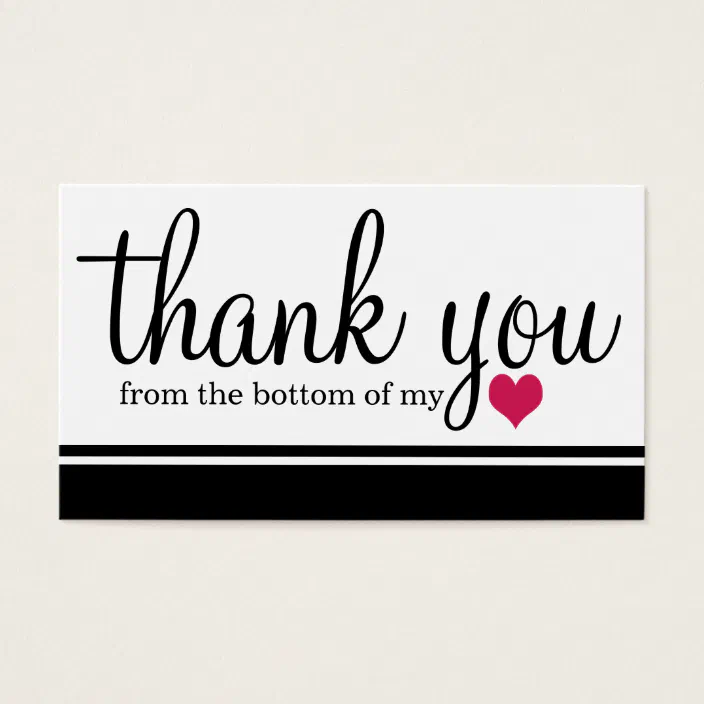 Thank You From The Bottom Of My Heart Zazzle Com