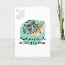 Thank you from the bottom of my heart