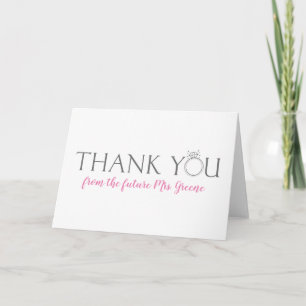 Thank You from the future Mrs. Bridal Shower Card