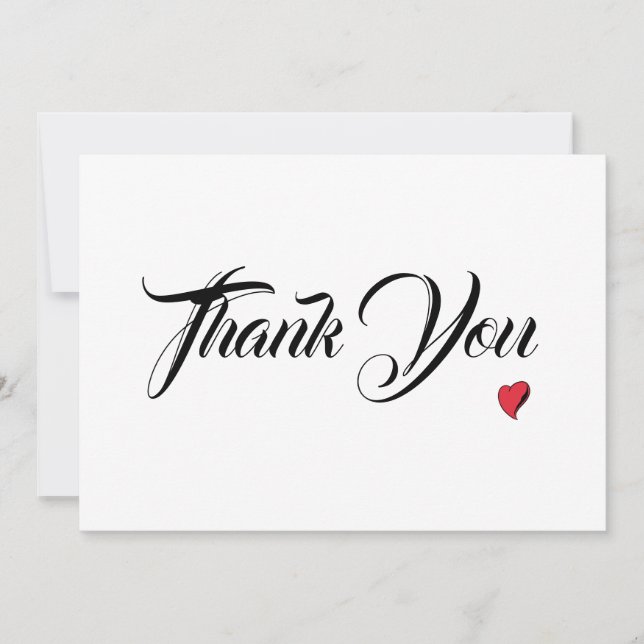 Thank You from the heart Card (Front)