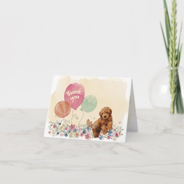 Thank You from You and Your Goldendoodle Puppy (Front)