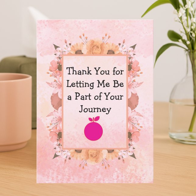 Thank You From Your Therapist – Watercolor Design  Card (Creator Uploaded)