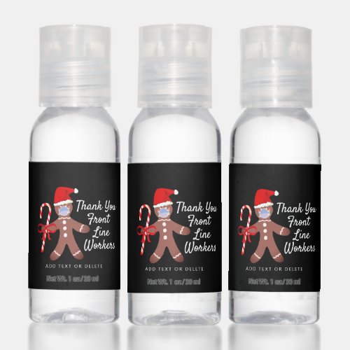 Thank You Front Line Workers Christmas Giveaway Hand Sanitizer