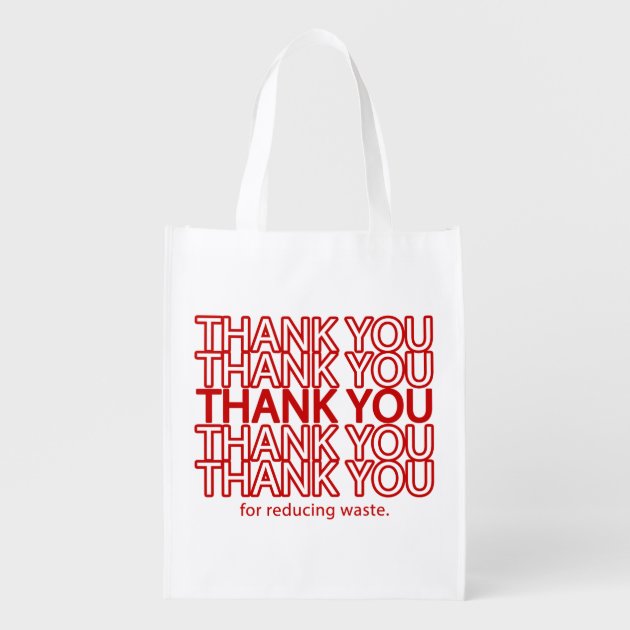 Reusable thank best sale you bag