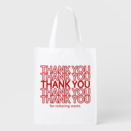 Thank You Funny Grocery Reusable Shopping Bag Grocery Bag | Zazzle